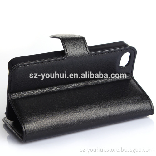 High Quality Leather Holster Card Wallet Flip Case Cover For IPhone 4 4S